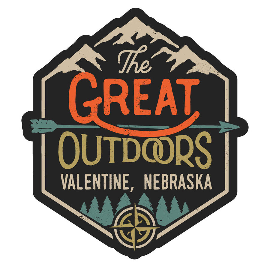 Valentine Nebraska Souvenir Decorative Stickers (Choose theme and size) Image 1