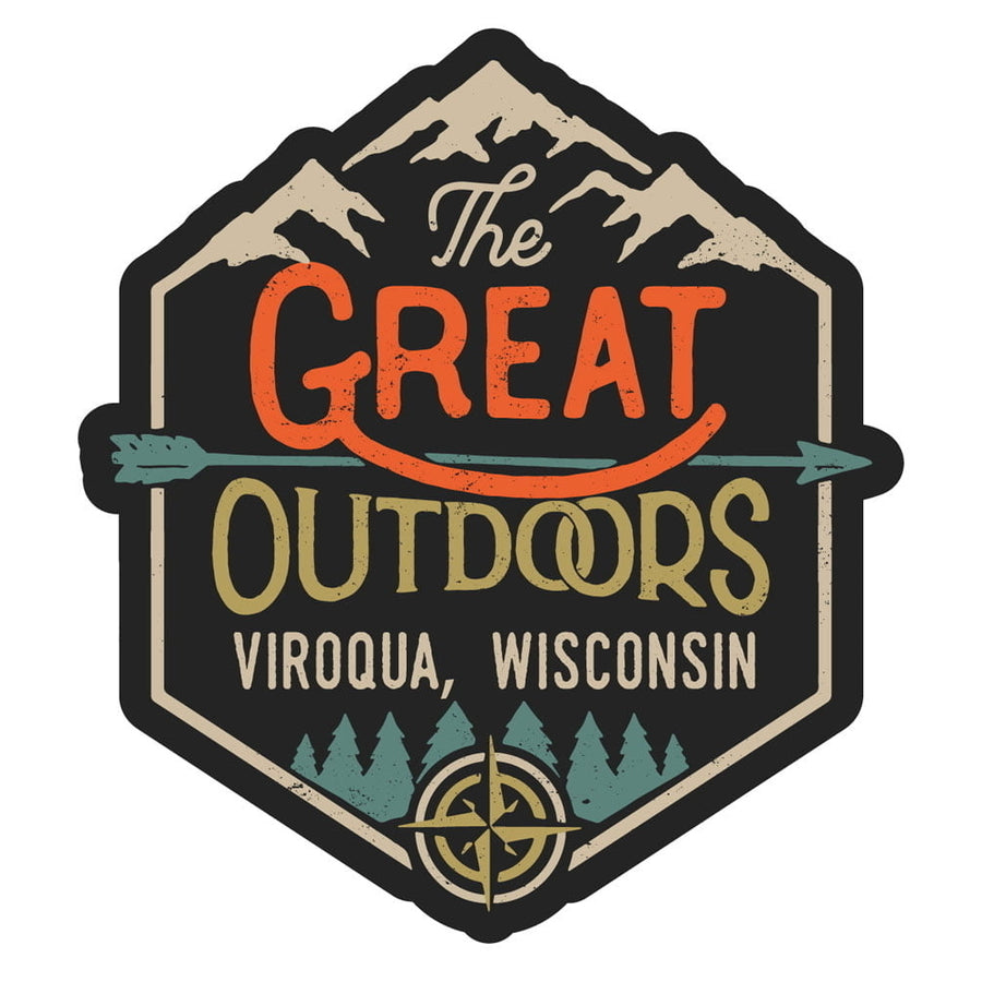 Viroqua Wisconsin Souvenir Decorative Stickers (Choose theme and size) Image 1