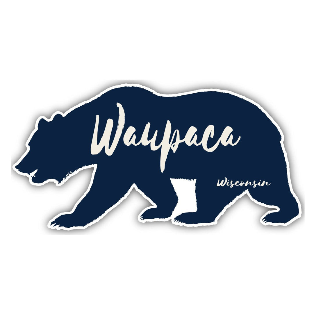 Waupaca Wisconsin Souvenir Decorative Stickers (Choose theme and size) Image 1