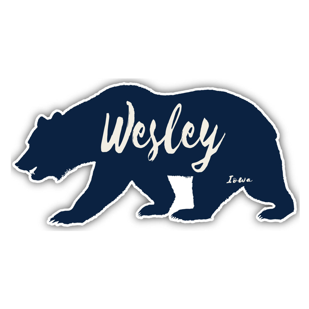 Wesley Iowa Souvenir Decorative Stickers (Choose theme and size) Image 1