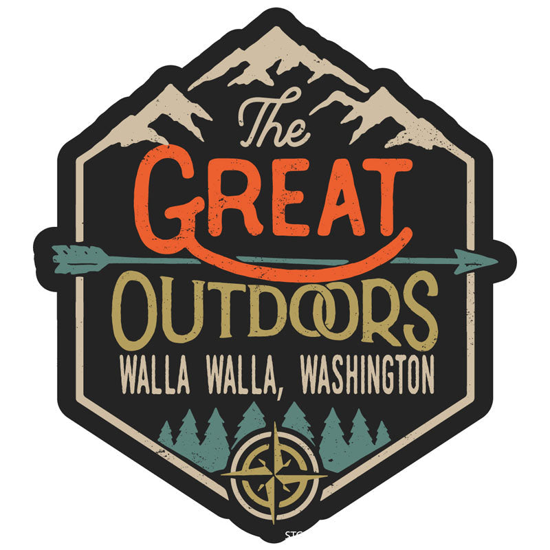 Walla Walla Washington Souvenir Decorative Stickers (Choose theme and size) Image 1