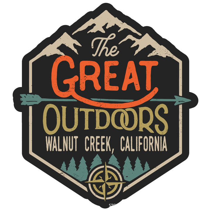 Walnut Creek California Souvenir Decorative Stickers (Choose theme and size) Image 3