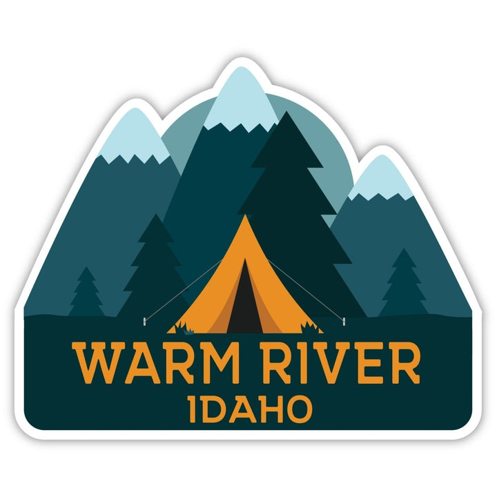 Warm River Idaho Souvenir Decorative Stickers (Choose theme and size) Image 1