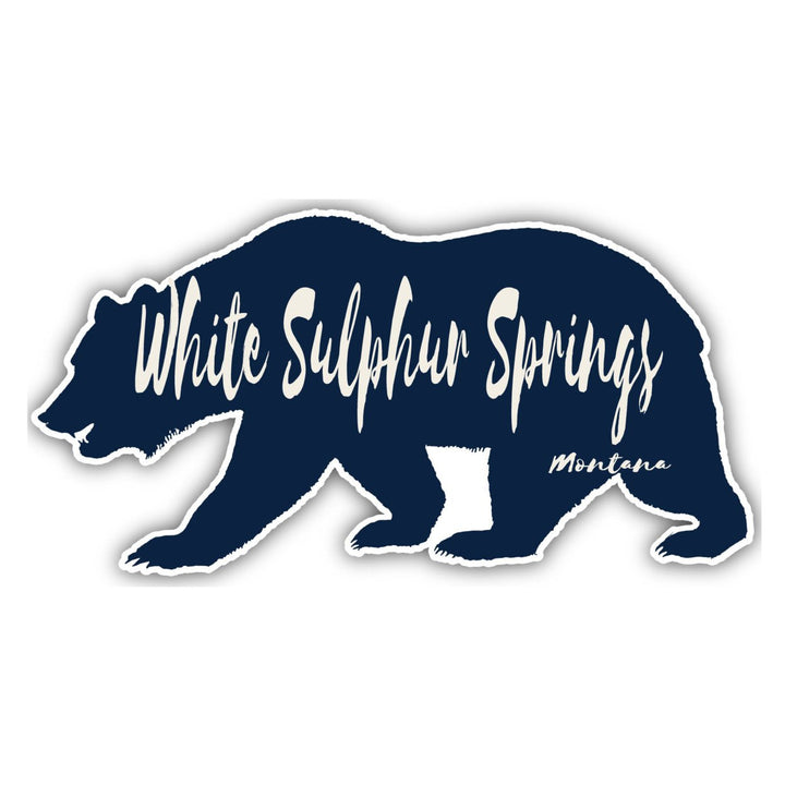 White Sulphur Springs Montana Souvenir Decorative Stickers (Choose theme and size) Image 1