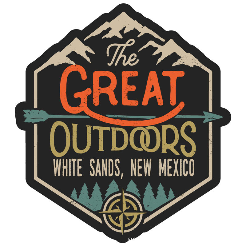 White Sands  Mexico Souvenir Decorative Stickers (Choose theme and size) Image 1