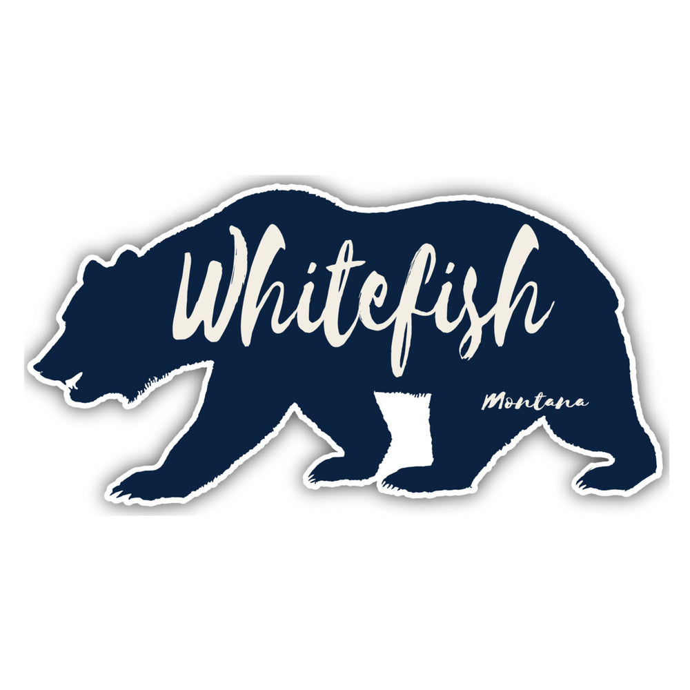 Whitefish Montana Souvenir Decorative Stickers (Choose theme and size) Image 2