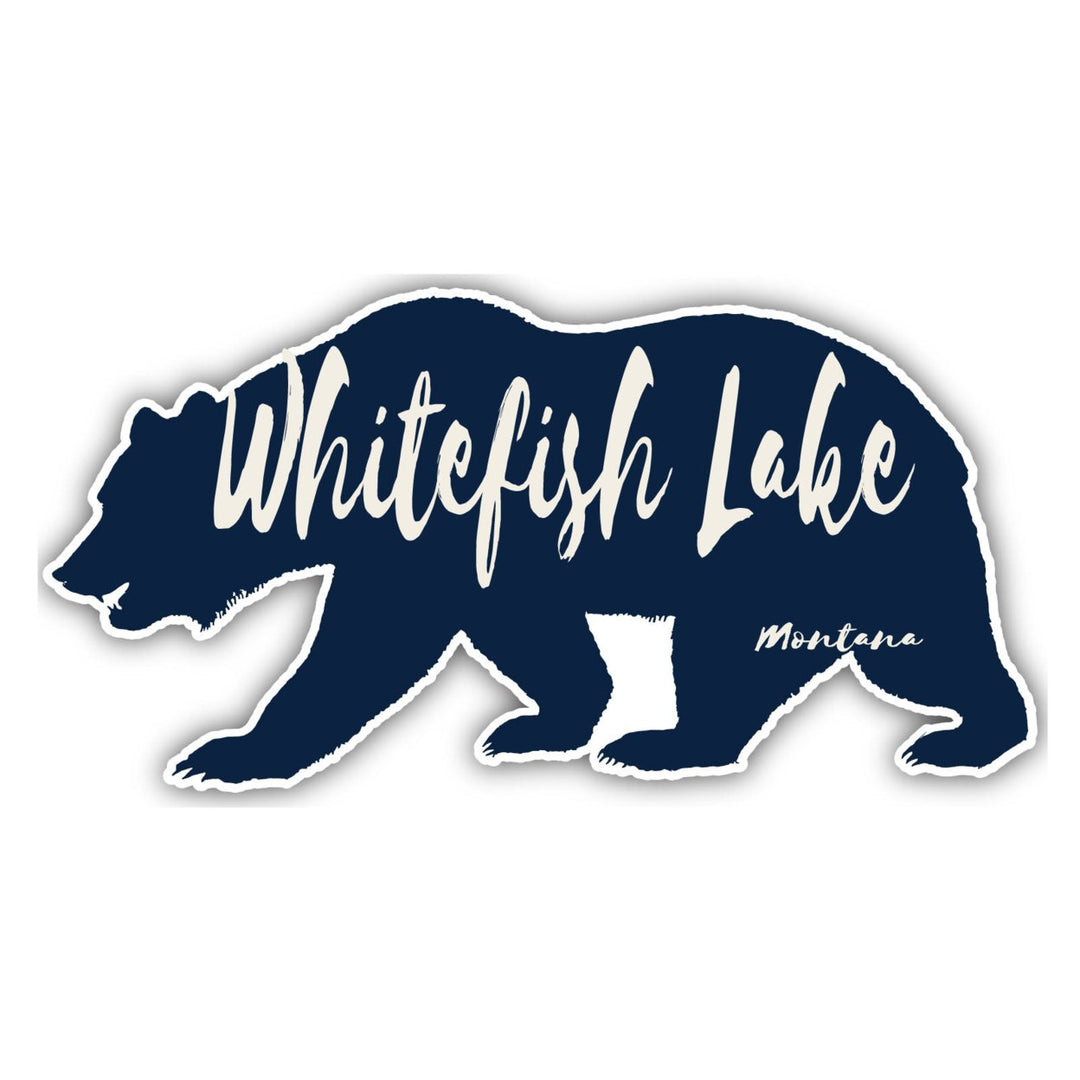 Whitefish Lake Montana Souvenir Decorative Stickers (Choose theme and size) Image 1