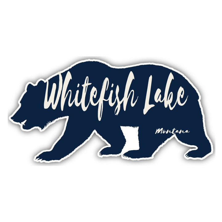 Whitefish Lake Montana Souvenir Decorative Stickers (Choose theme and size) Image 1