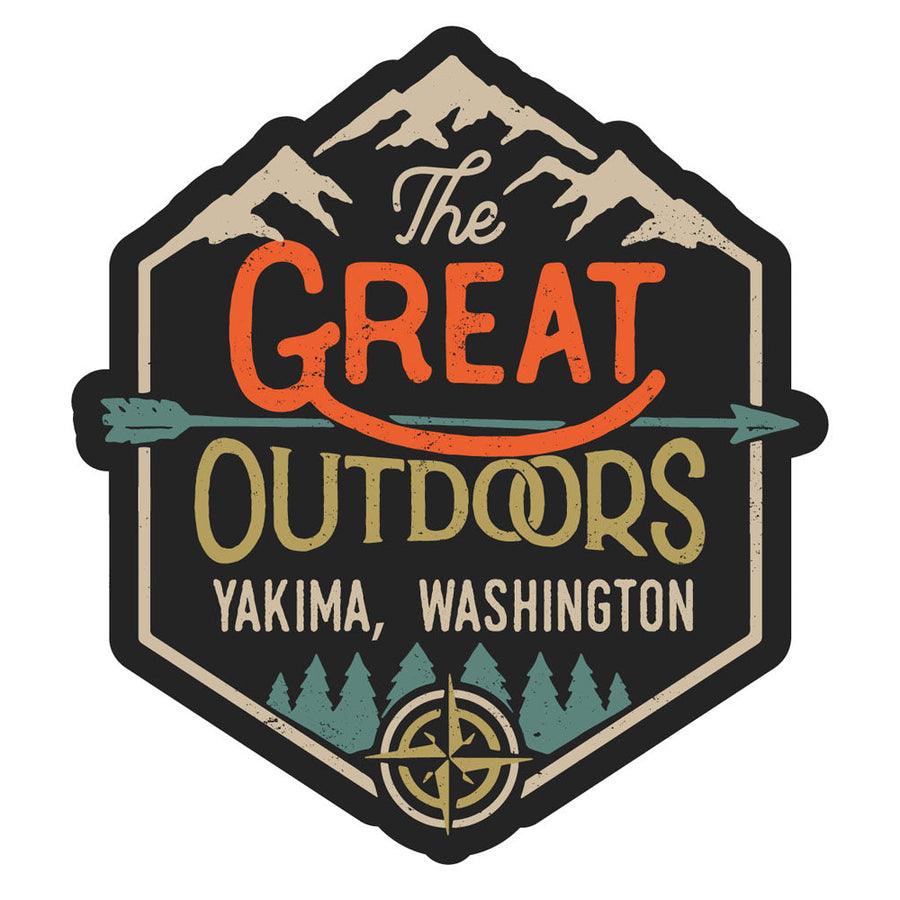 Yakima Washington Souvenir Decorative Stickers (Choose theme and size) Image 1