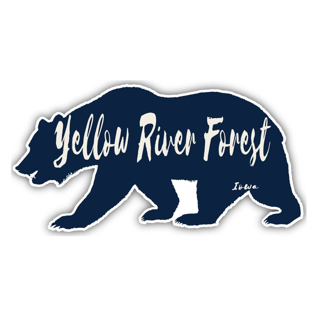 Yellow River Forest Iowa Souvenir Decorative Stickers (Choose theme and size) Image 1