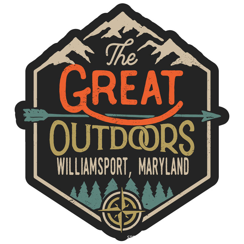 Williamsport Maryland Souvenir Decorative Stickers (Choose theme and size) Image 1