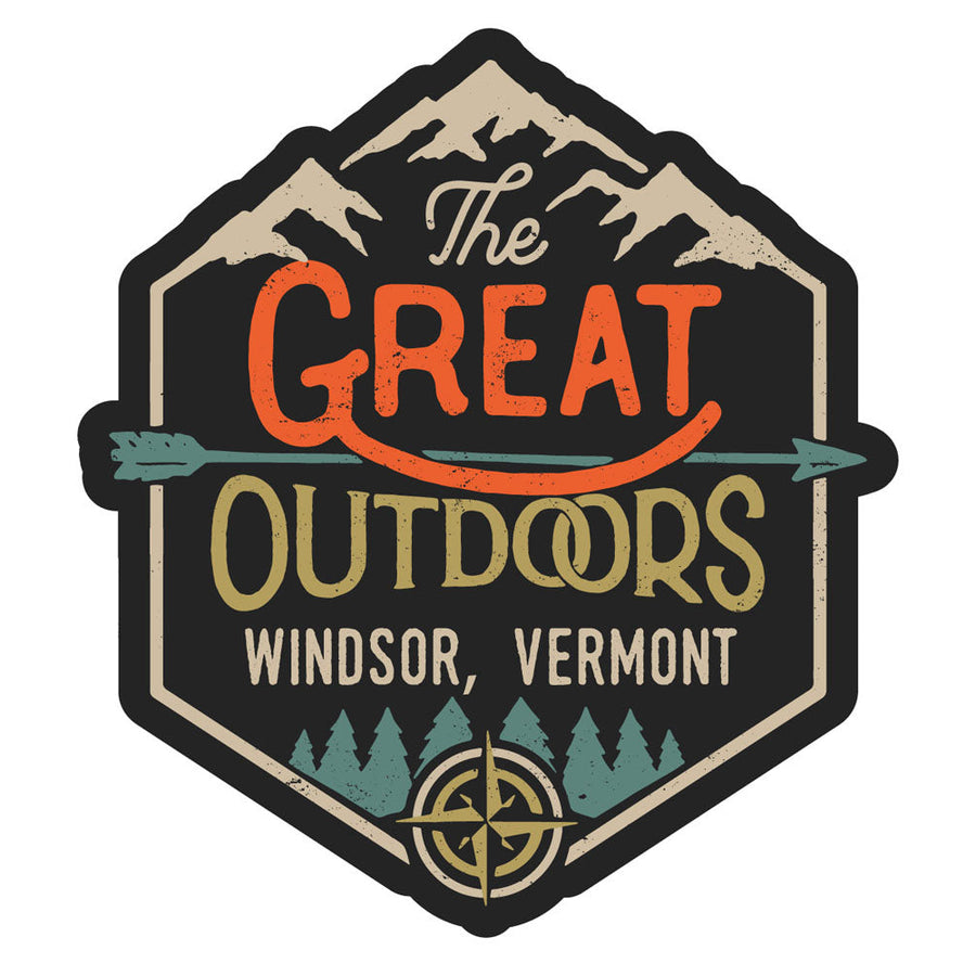Windsor Vermont Souvenir Decorative Stickers (Choose theme and size) Image 1