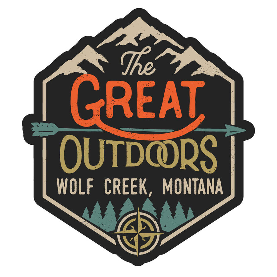Wolf Creek Montana Souvenir Decorative Stickers (Choose theme and size) Image 1