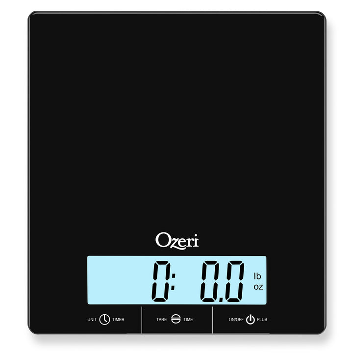 Ozeri Touch III Digital Kitchen Scale 22 lbs Tempered Glass Clock Temp Humidity Image 6