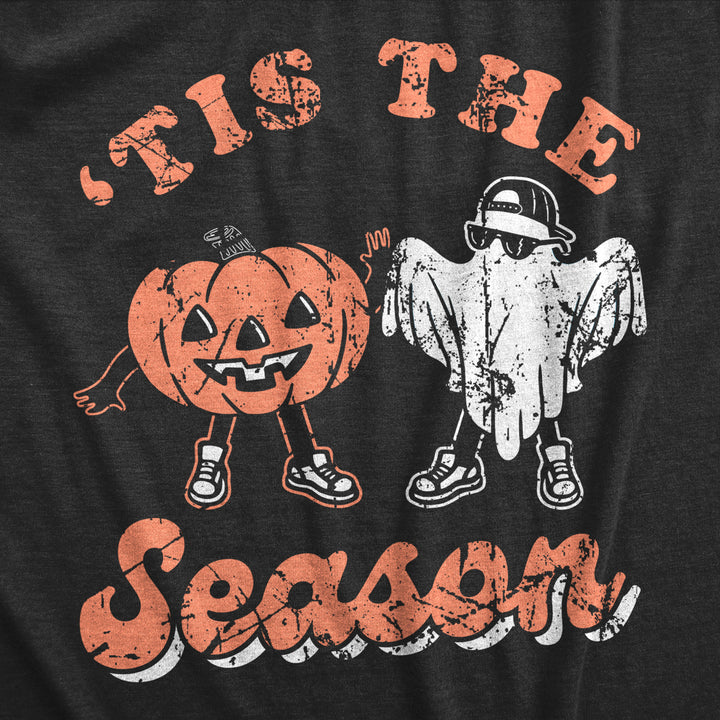 Mens Tis The Season T Shirt Funny Spooky Halloween Costume Lovers Tee For Guys Image 2