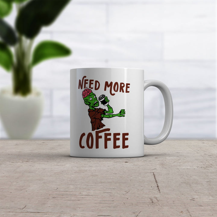 Need More Coffee Zombie Mug Funny Undead Caffeine Lovers Cup-11oz Image 2