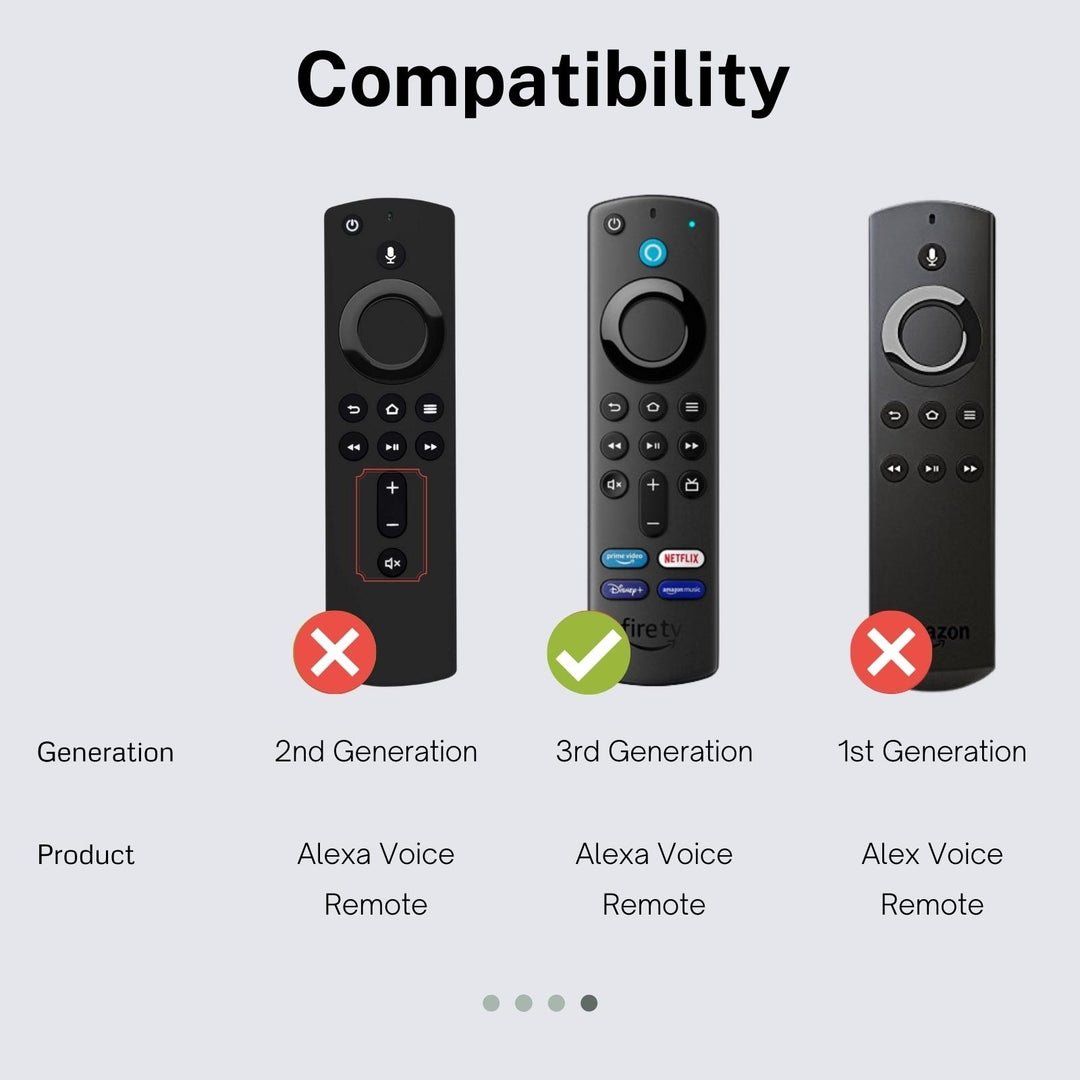 Shockproof Protective Silicone Case Compatible with Alexa Voice Remote for Fir TV Stick 3rd Gen (2021) Fir TV Stick 4K Image 9