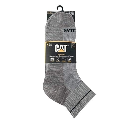 Caterpillar Mens Half Cushioned Quarter Socks Grey Image 3