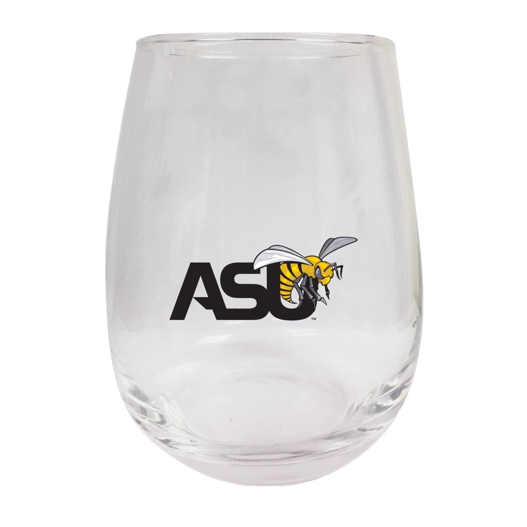 Alabama State University Stemless Wine Glass - 9 oz. Officially Licensed NCAA Merchandise Image 1