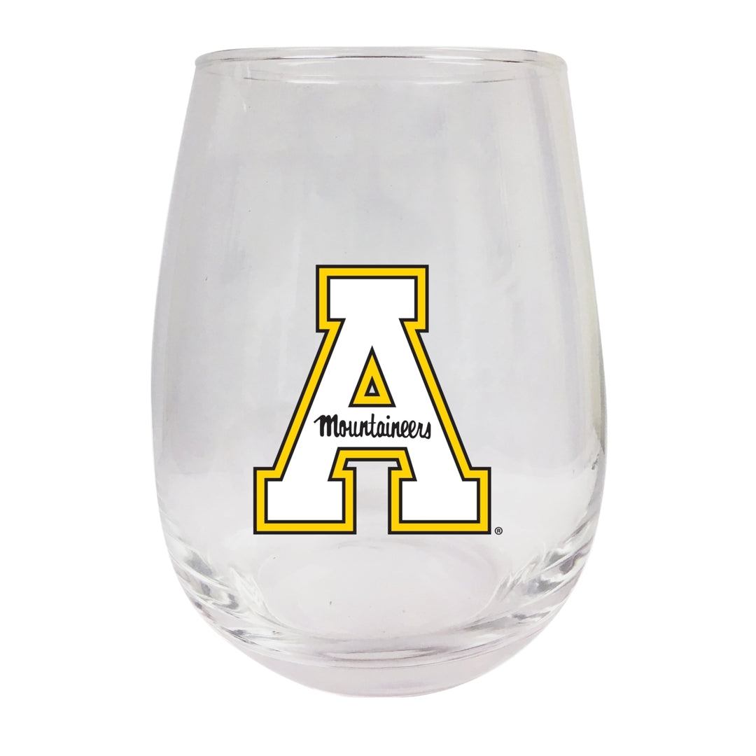 Appalachian State Stemless Wine Glass - 9 oz. Officially Licensed NCAA Merchandise Image 1