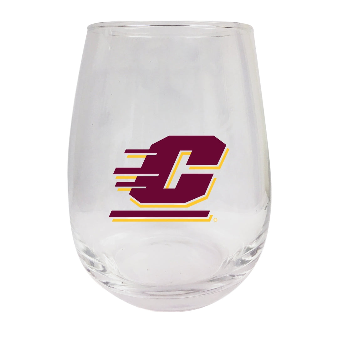 Central Michigan University Stemless Wine Glass - 9 oz. Officially Licensed NCAA Merchandise Image 1