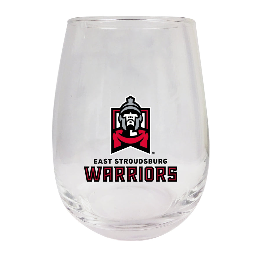 East Stroudsburg University Stemless Wine Glass - 9 oz.  Officially Licensed NCAA Merchandise Image 1