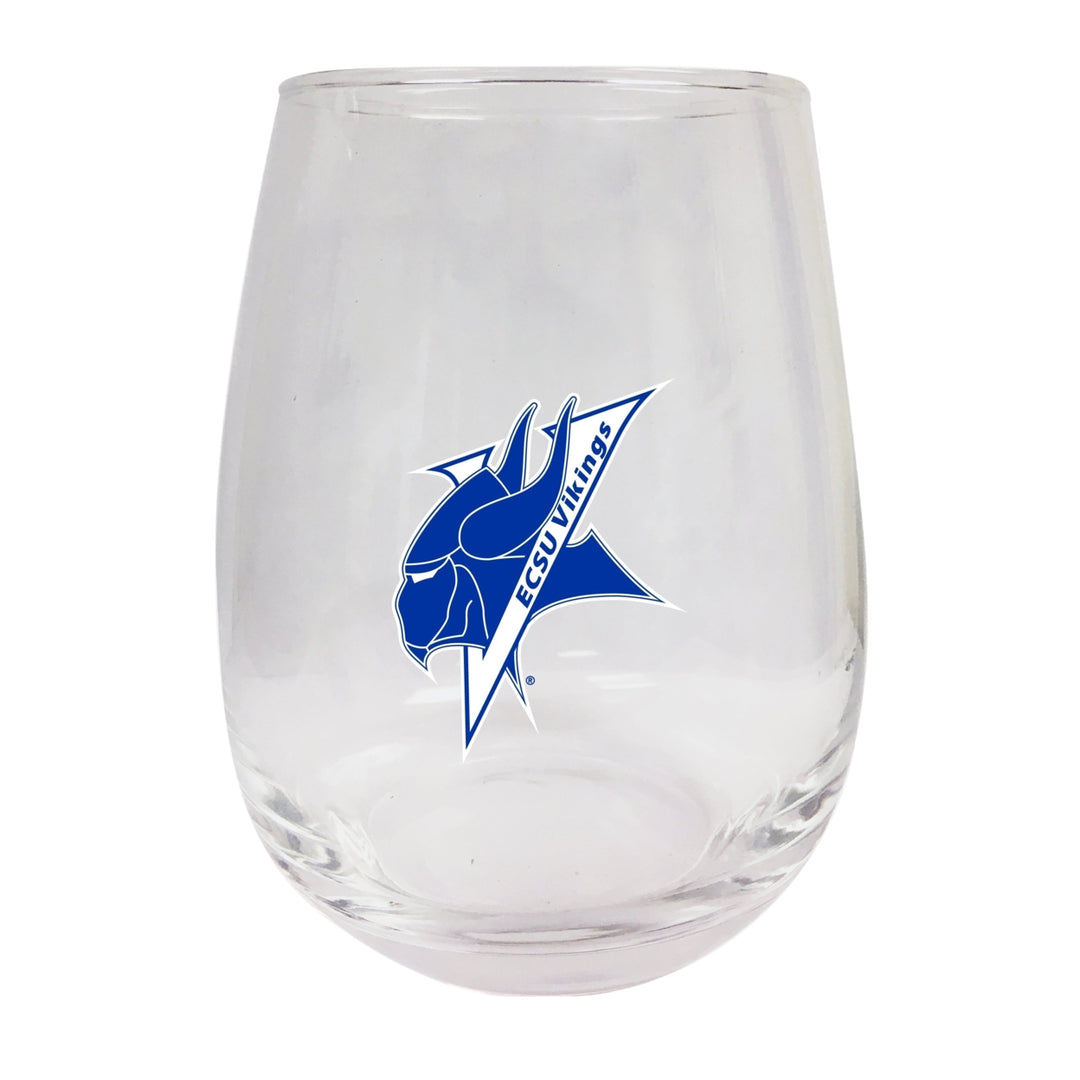 Elizabeth City State University Stemless Wine Glass - 9 oz. Officially Licensed NCAA Merchandise Image 1