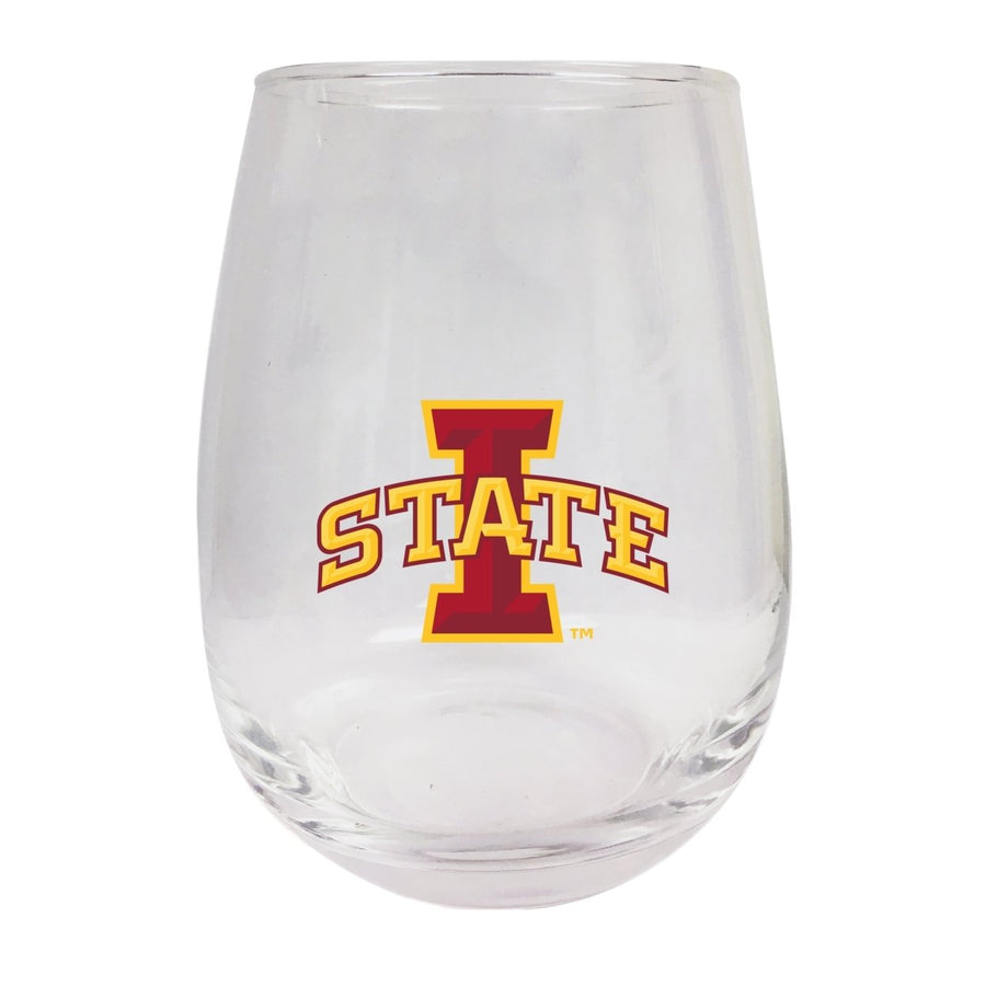 Iowa State Cyclones Stemless Wine Glass - 9 oz. Officially Licensed NCAA Merchandise Image 1