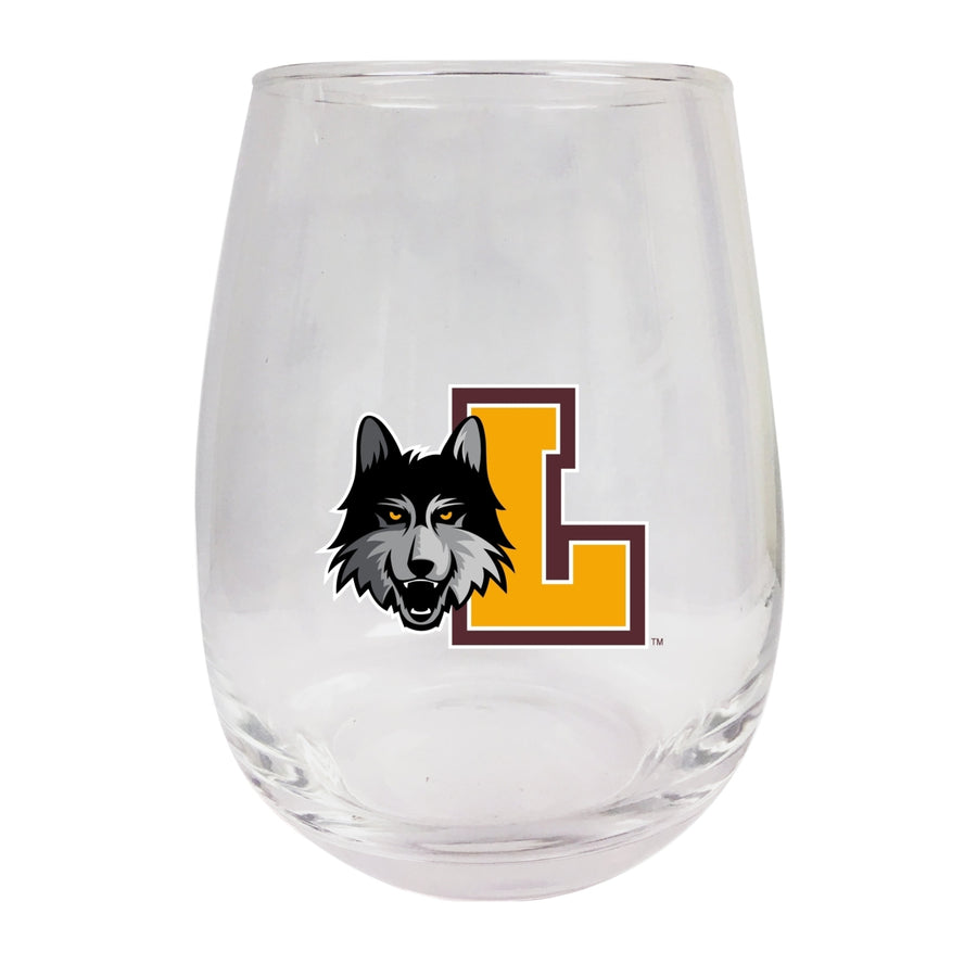 Loyola University Ramblers Stemless Wine Glass - 9 oz. Officially Licensed NCAA Merchandise Image 1