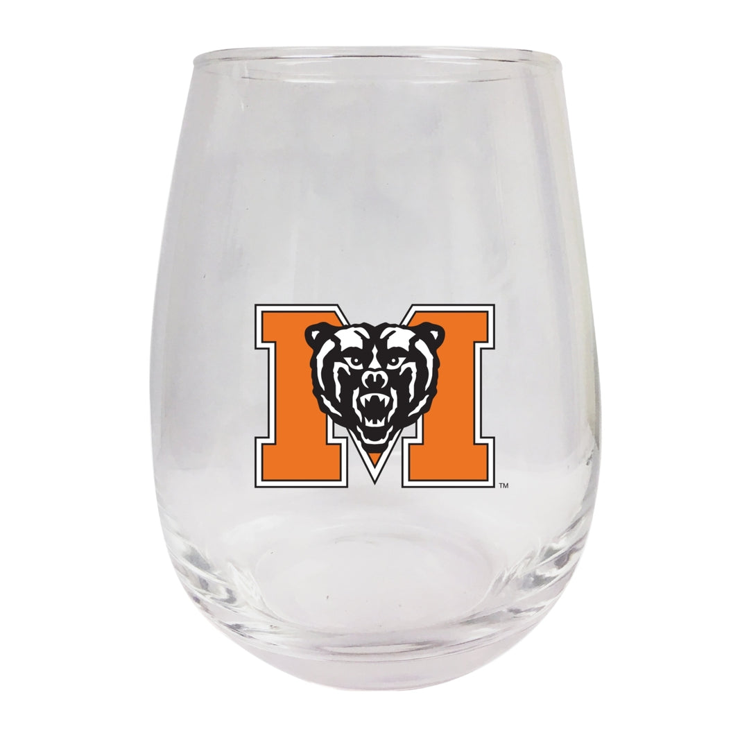 Mercer University Stemless Wine Glass - 9 oz. Officially Licensed NCAA Merchandise Image 1