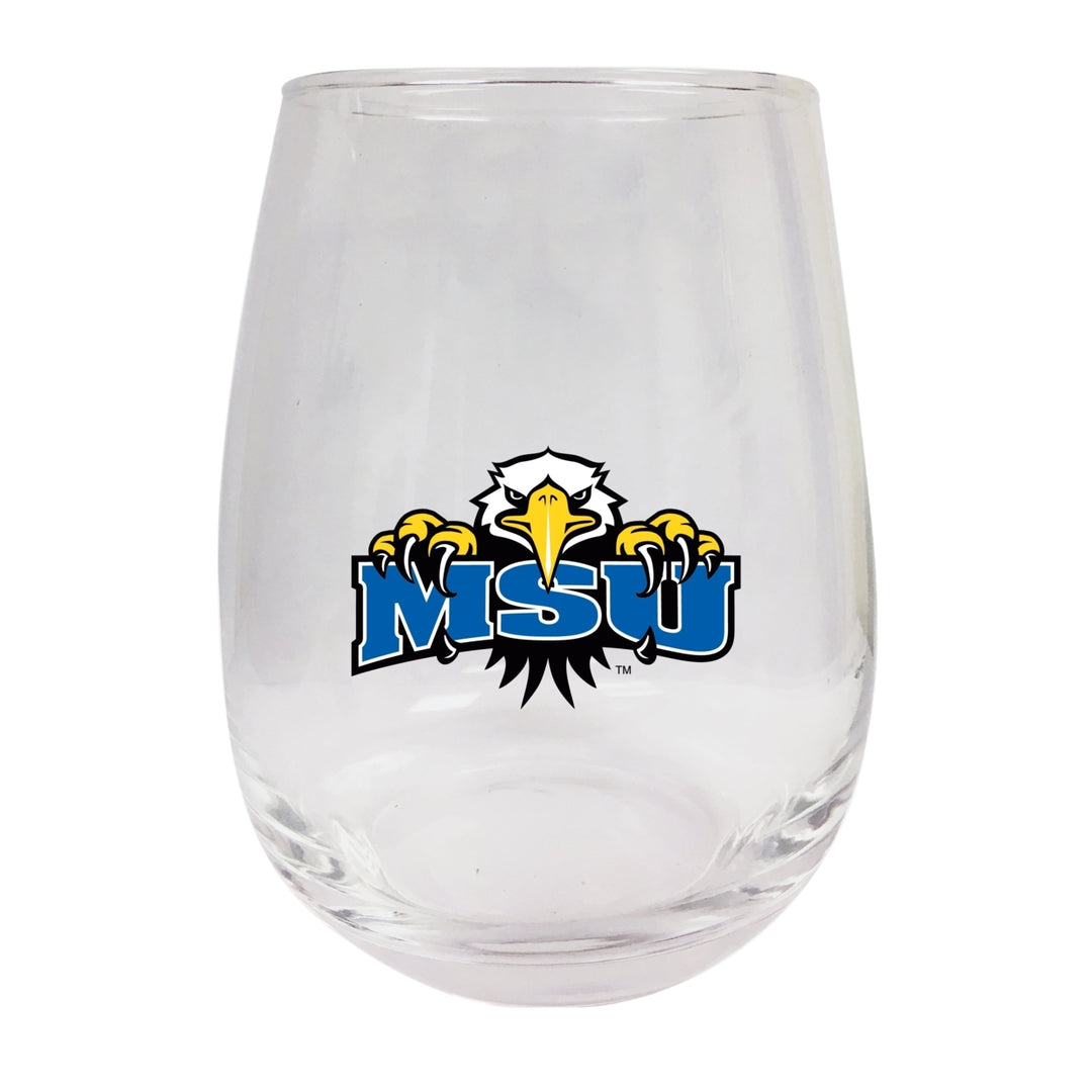 Morehead State University Stemless Wine Glass - 9 oz.  Officially Licensed NCAA Merchandise Image 1