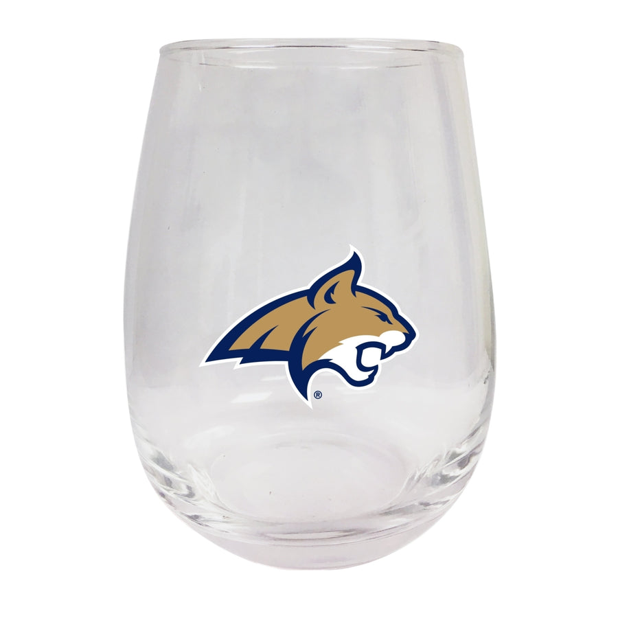 Montana State Bobcats Stemless Wine Glass - 9 oz.  Officially Licensed NCAA Merchandise Image 1