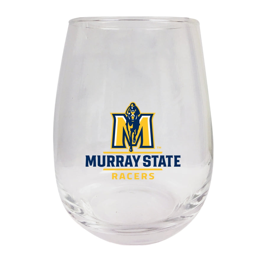 Murray State University Stemless Wine Glass - 9 oz.  Officially Licensed NCAA Merchandise Image 1
