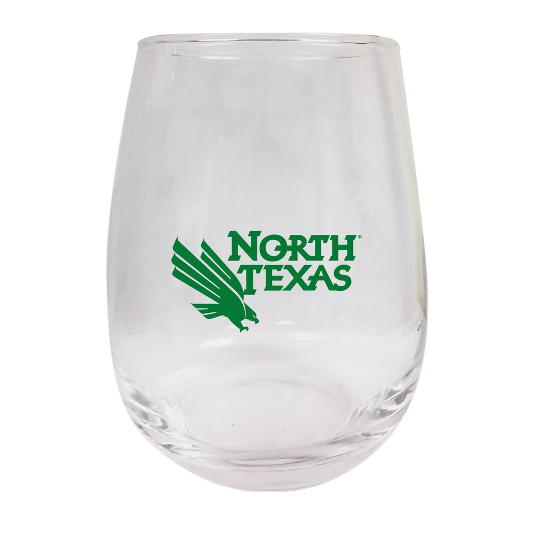 North Texas Stemless Wine Glass - 9 oz. Officially Licensed NCAA Merchandise Image 1