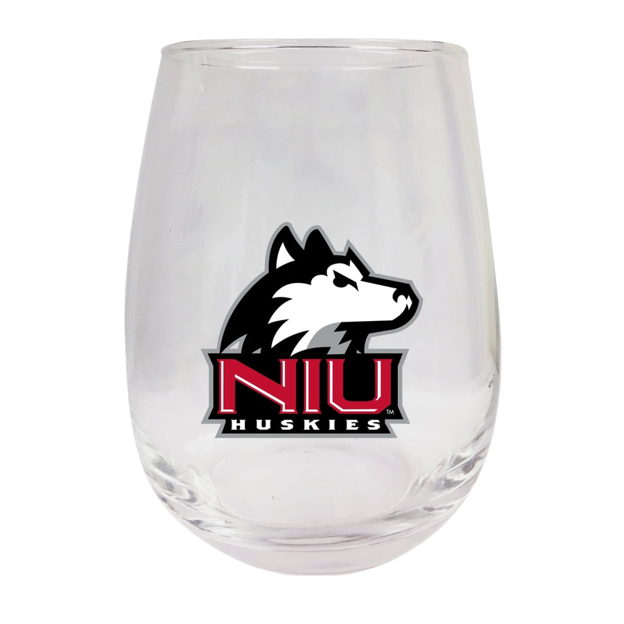 Northern Illinois Huskies Stemless Wine Glass - 9 oz.  Officially Licensed NCAA Merchandise Image 1