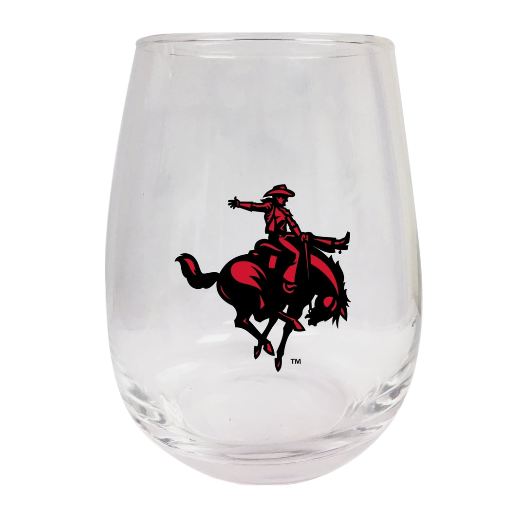 Northwestern Oklahoma State University Stemless Wine Glass - 9 oz. Officially Licensed NCAA Merchandise Image 1