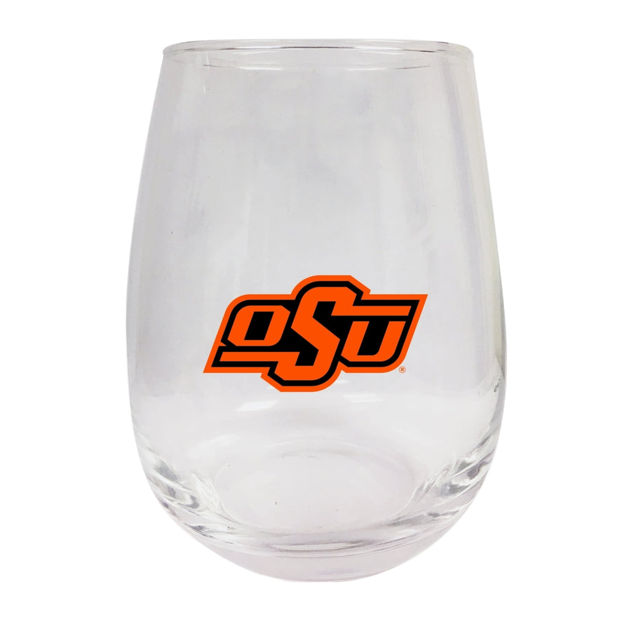 Oklahoma State Cowboys Stemless Wine Glass - 9 oz. Officially Licensed NCAA Merchandise Image 1