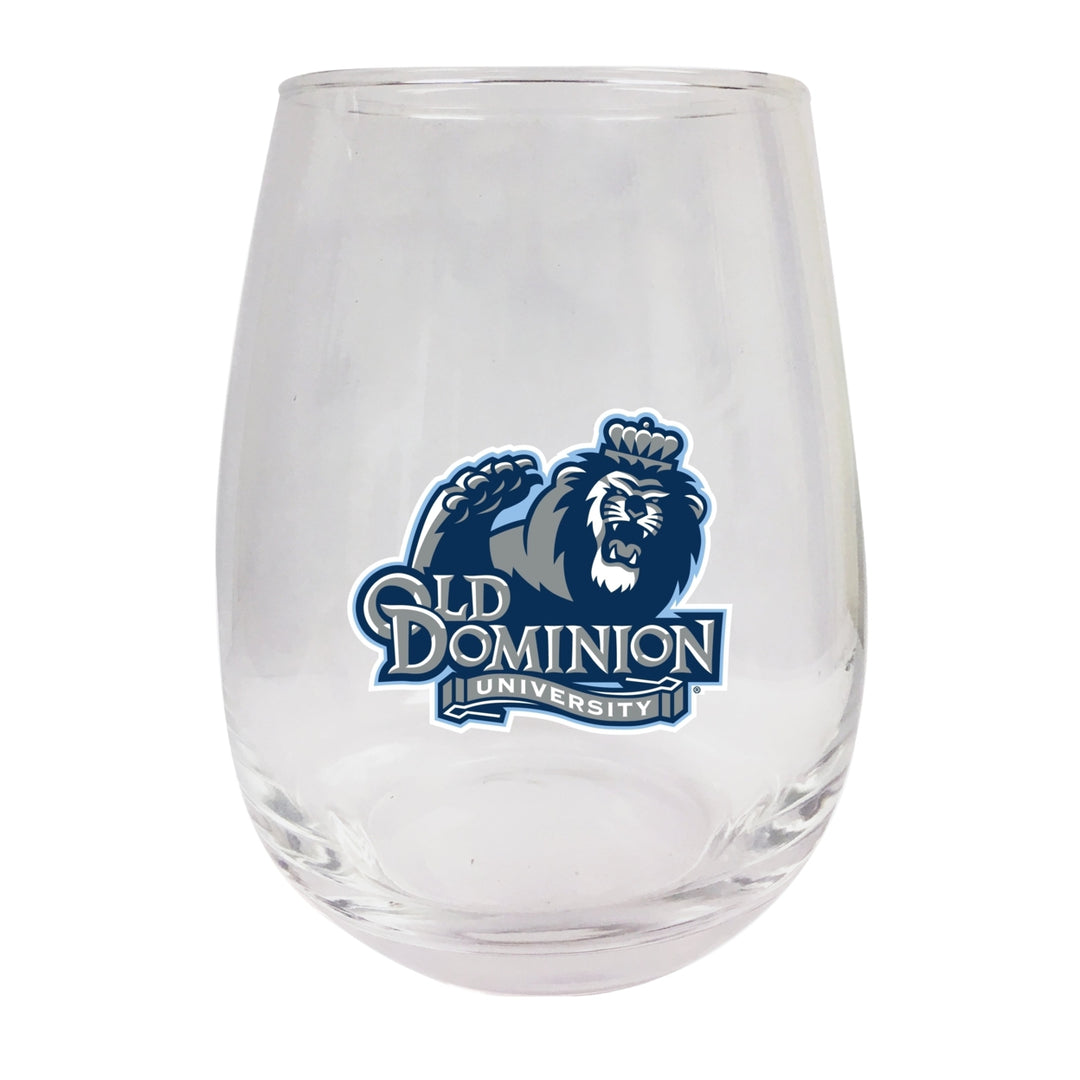 Old Dominion Monarchs Stemless Wine Glass - 9 oz. Officially Licensed NCAA Merchandise Image 1