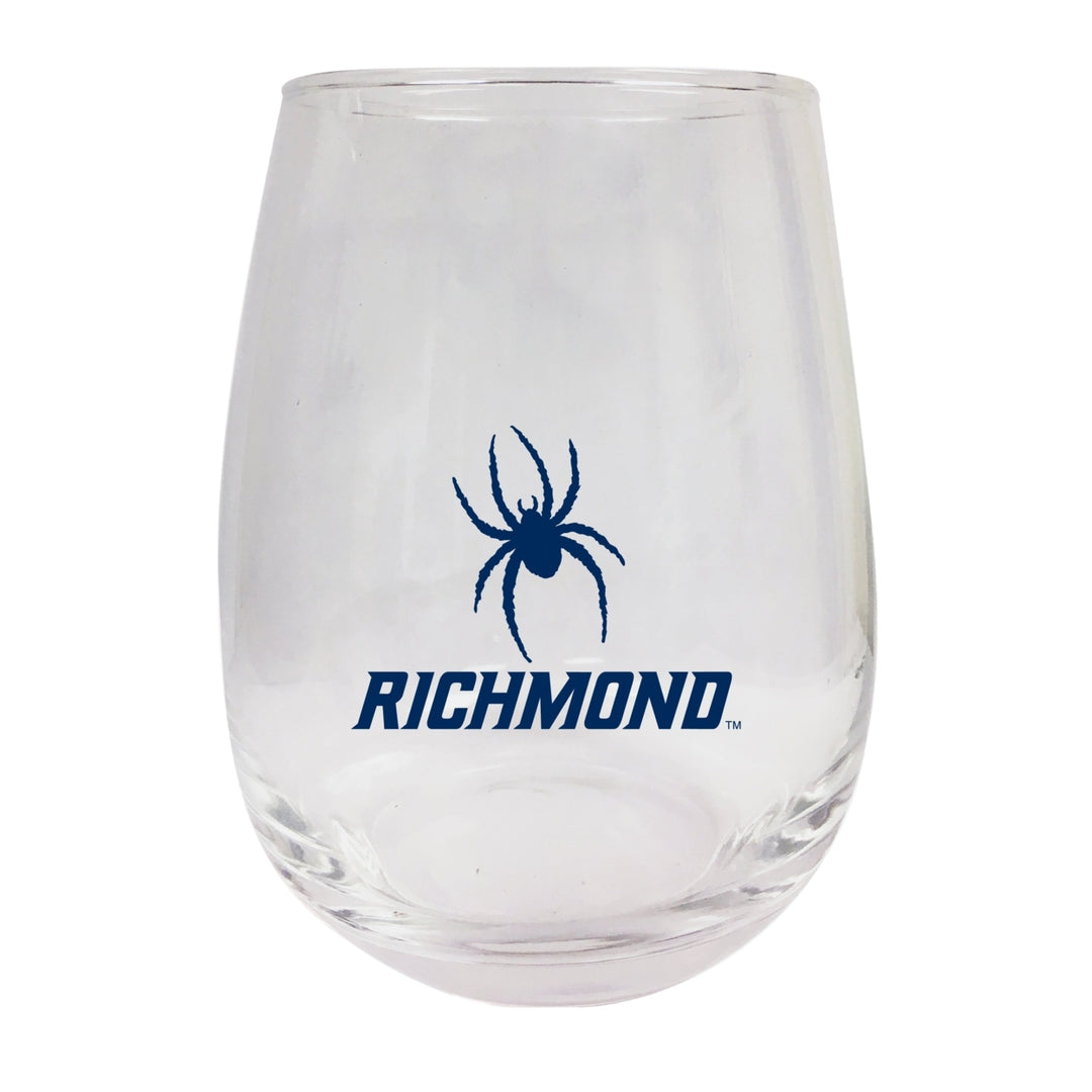 Richmond Spiders Stemless Wine Glass - 9 oz. Officially Licensed NCAA Merchandise Image 1