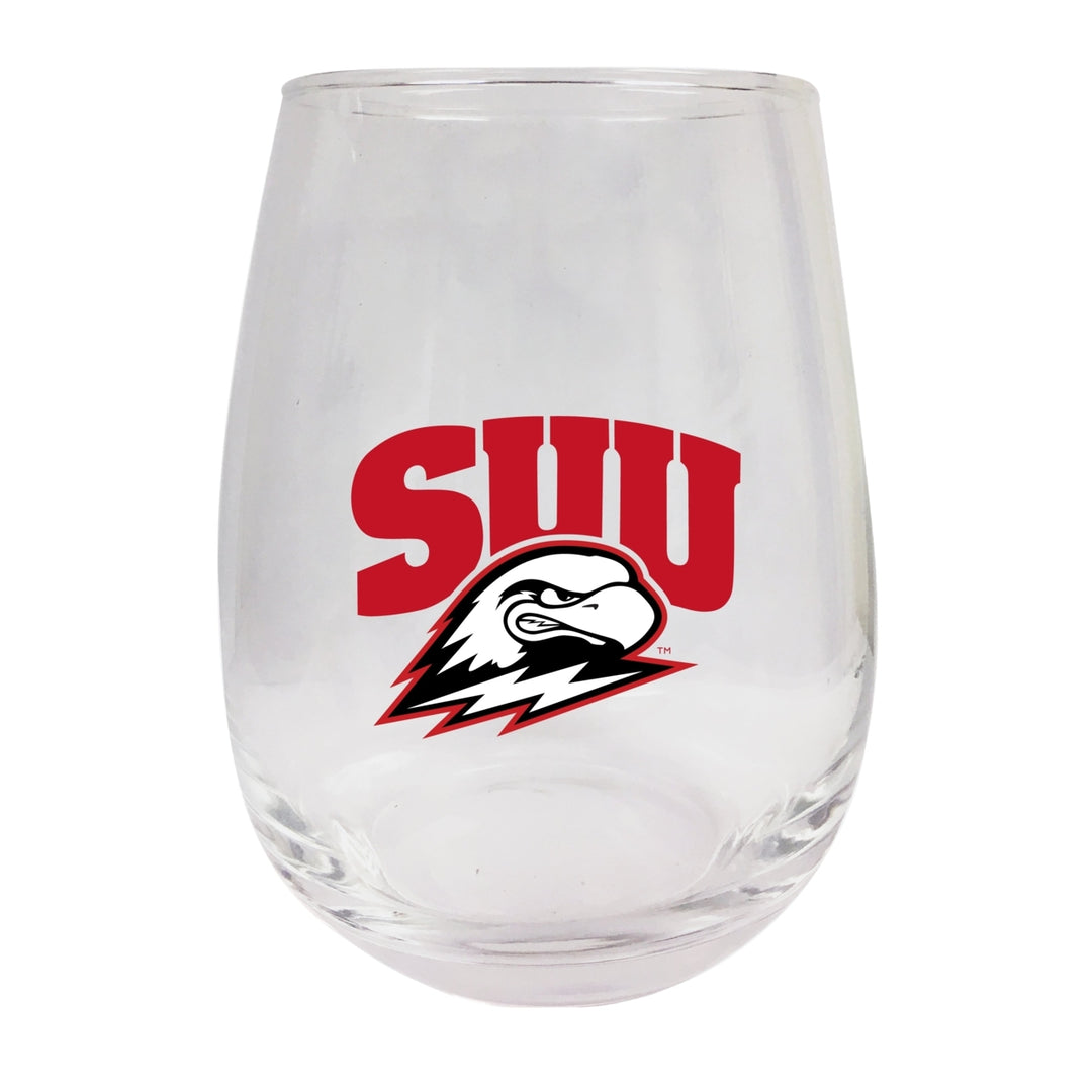 Southern Utah University Stemless Wine Glass - 9 oz. Officially Licensed NCAA Merchandise Image 1