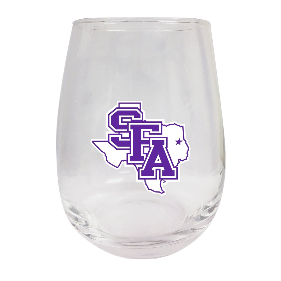 Stephen F. Austin State University Stemless Wine Glass - 9 oz. Officially Licensed NCAA Merchandise Image 1