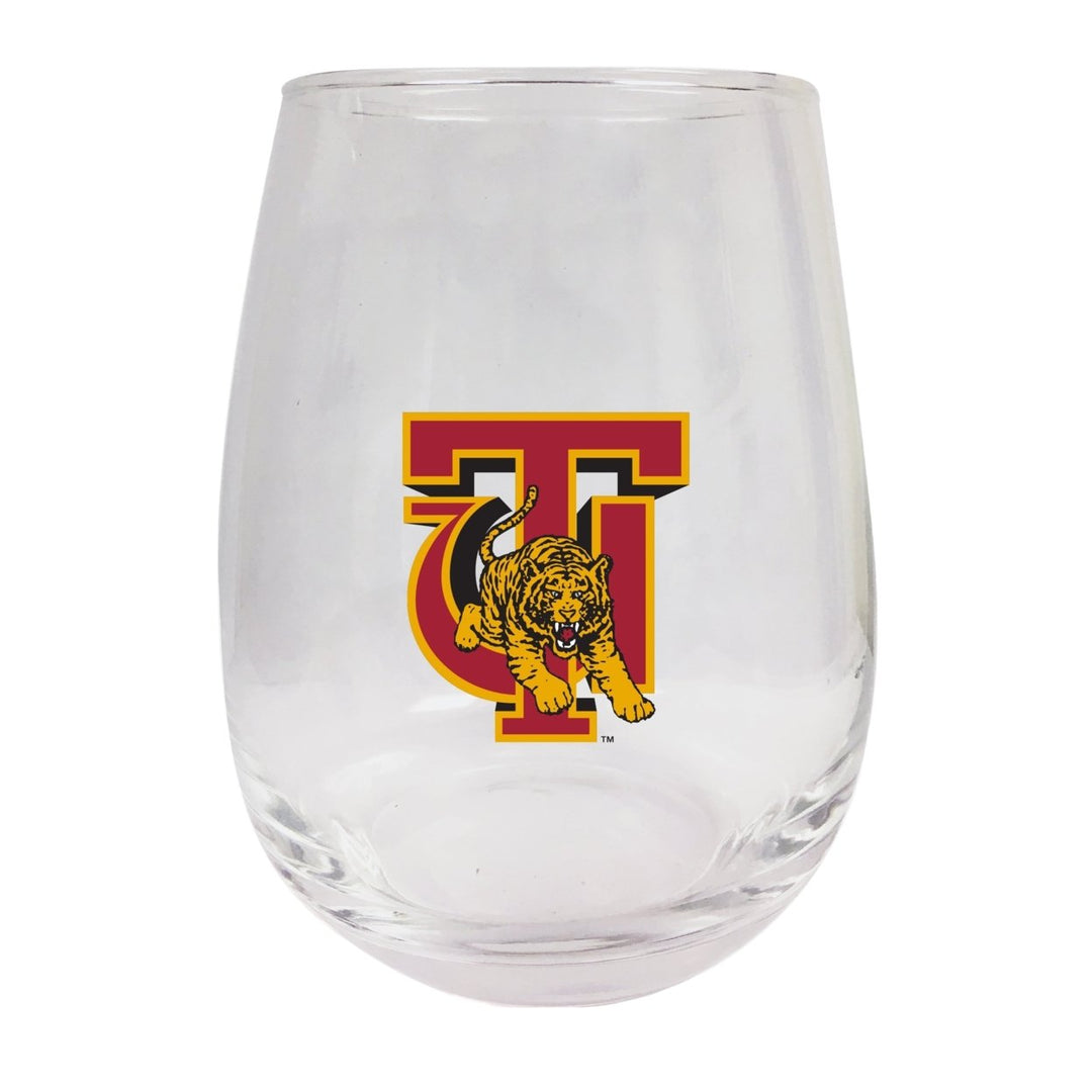 Tuskegee University Stemless Wine Glass - 9 oz. Officially Licensed NCAA Merchandise Image 1