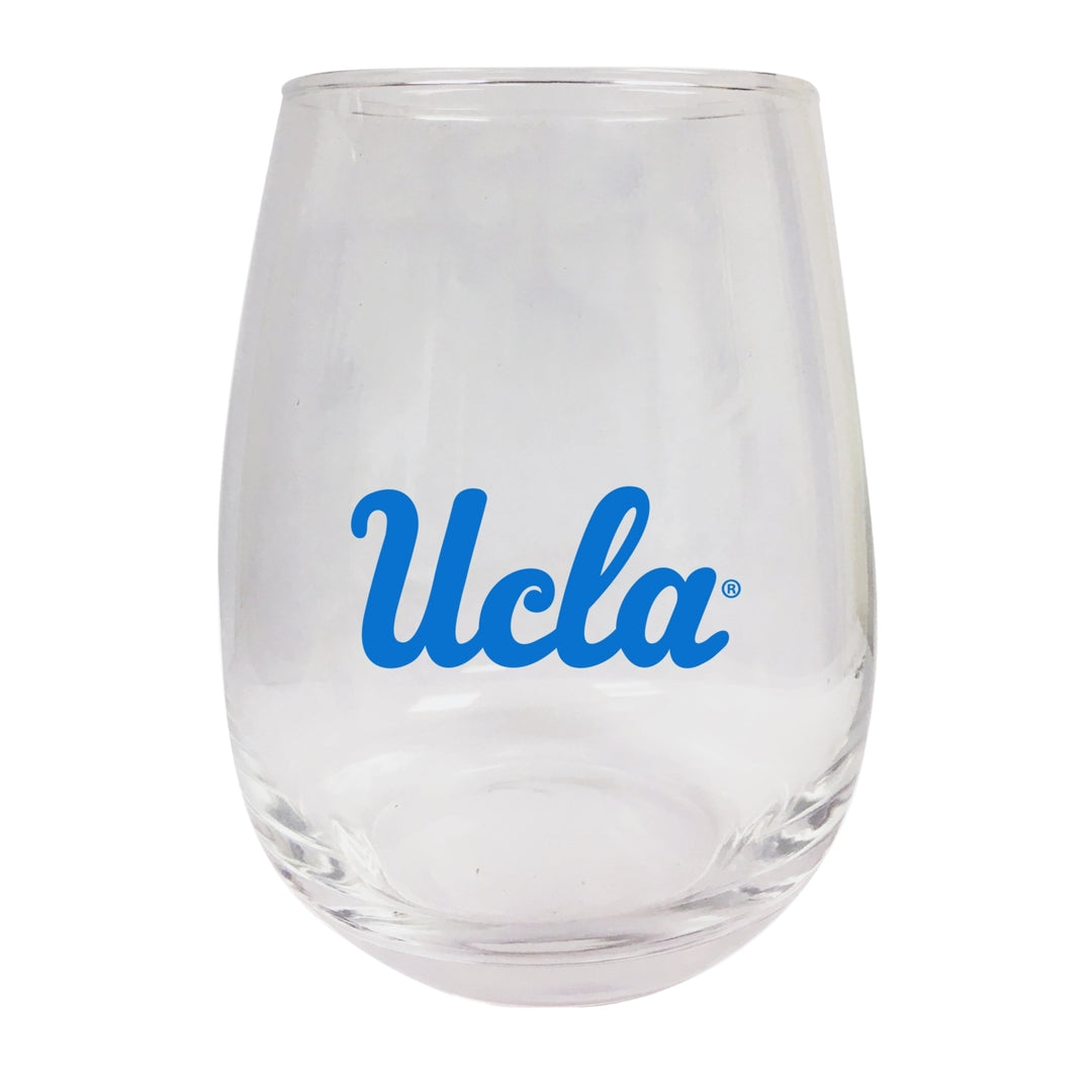 UCLA Bruins Stemless Wine Glass - 9 oz. Officially Licensed NCAA Merchandise Image 1