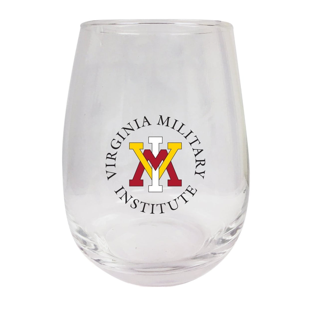 VMI Keydets Stemless Wine Glass - 9 oz. Officially Licensed NCAA Merchandise Image 1