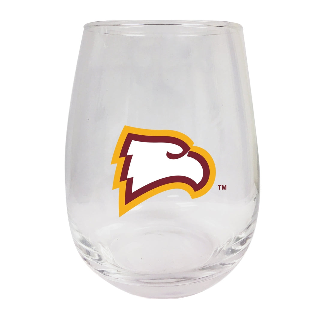 Winthrop University Stemless Wine Glass - 9 oz. Officially Licensed NCAA Merchandise Image 1