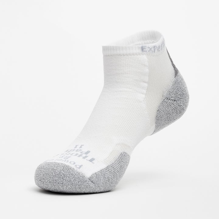 Thorlos Experia TECHFIT Light Cushion Low Cut Socks White XCCU-004 Unisex Size L Image 1