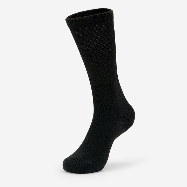 Thorlos Walking Crew Socks Black Moderate Cushion WX-552 Unisex Moisture-Wicking Image 1