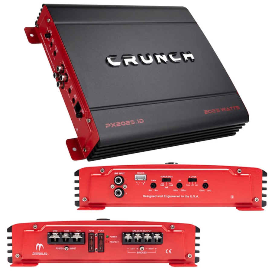 Crunch PX-2025.1D 2000 Watt Mono Amplifier Car Audio Amp Image 1