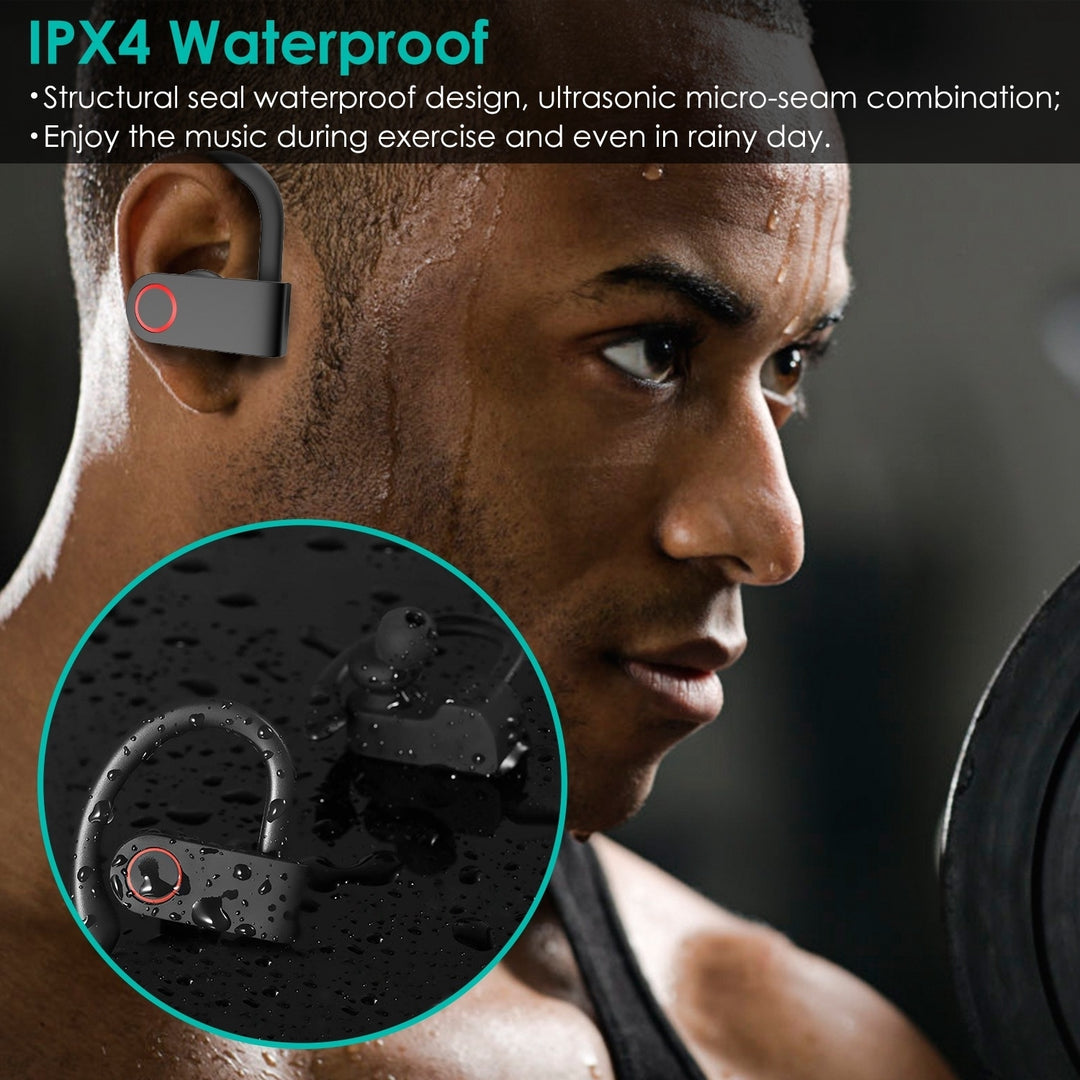 TWS Wireless V5.3 Earbuds IPX4 Waterproof Sport Headsets 48Hrs Playing Sport Earphones For Gym Running Workout Driving Image 3