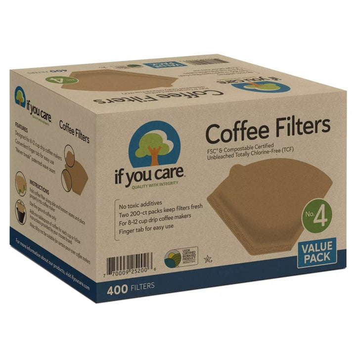 If You Care 4 Unbleached Coffee Filter (400 Count) Image 2